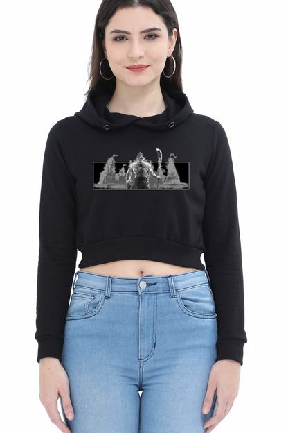 FHH05 / WHITEBEARD CROP HOODIE FOR WOMEN