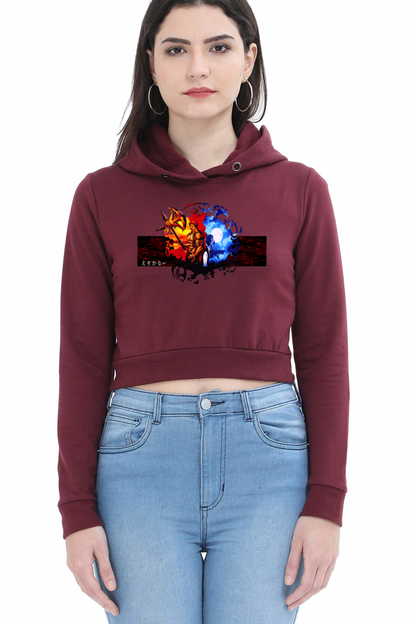 FHH01 / ESCANOR  CROP HOODIE  FOR WOMEN