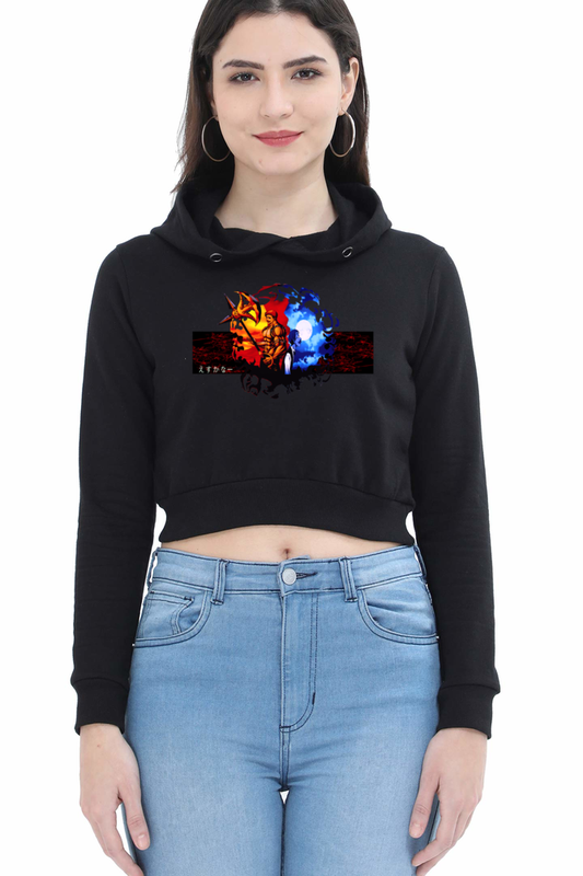 FHH01 / ESCANOR  CROP HOODIE  FOR WOMEN