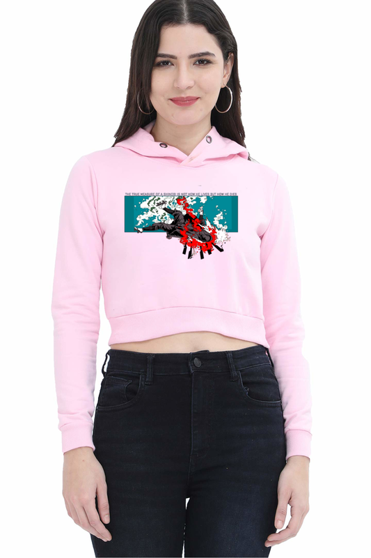 FHH04 / JIRAIYA  CROP HOODIE FOR WOMEN